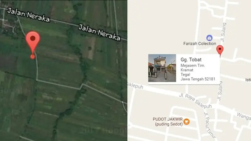6 Potret Kocak Nama Jalan dan Gang di Google Map Ini Bikin Ketawa