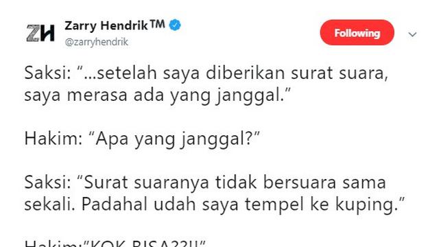 10 Parodi Kocak Sidang Mk Buatan Warganet Bikin Suasana Cair Citizen6 Liputan6 Com