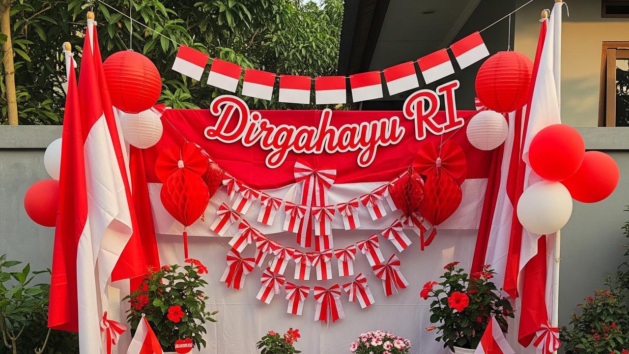 Sudut Foto Bertema Kemerdekaan (AI Generated)