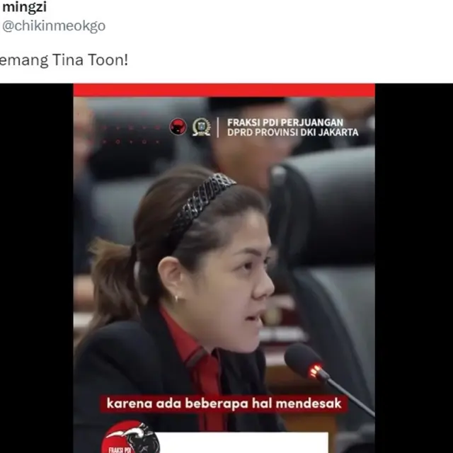 Bukan Pramono Anung, Kenapa Warganet Sebut Tina Toon Lebih Cocok Jadi Calon Gubernur Jakarta?