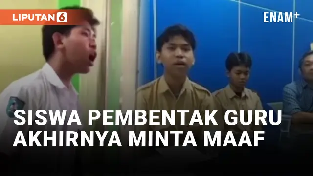 Siswa SMK di Serpong yang Bentak Guru Minta Maaf