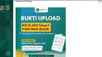 Dana BOS Kemenag untuk Madrasah Tahun Anggaran 2022 Kembali Cair. (www.kemenag.go.id)