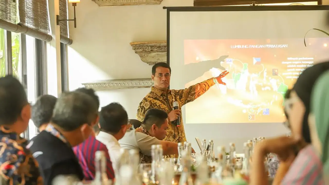 Menteri Pertanian (Mentan) Andi Amran Sulaiman  saat berdiskusi bersama pimpinan media di Jakarta, Kamis (2/11/2023). Dok Kementan
