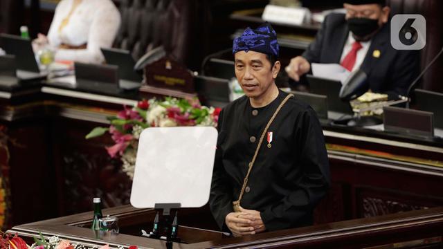 Jokowi Kenakan Baju Adat Baduy di Sidang Tahunan MPR