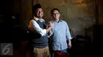 Bakal Calon Gubernur (balongub) DKI Jakarta dari PKS, Muhammad Idrus (kiri) berjabat tangan dengan Ketua DPD PDIP Boy Sadikin usai menggelar pertemuan dan silaturahmi politik di kediaman Boy Sadikin, Jakarta, Jumat (4/3). (Liputan6.com/Gempur M Surya)