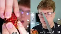 Video Viral Pria Amerika Kupas Kulit Rambutan dengan Pisau