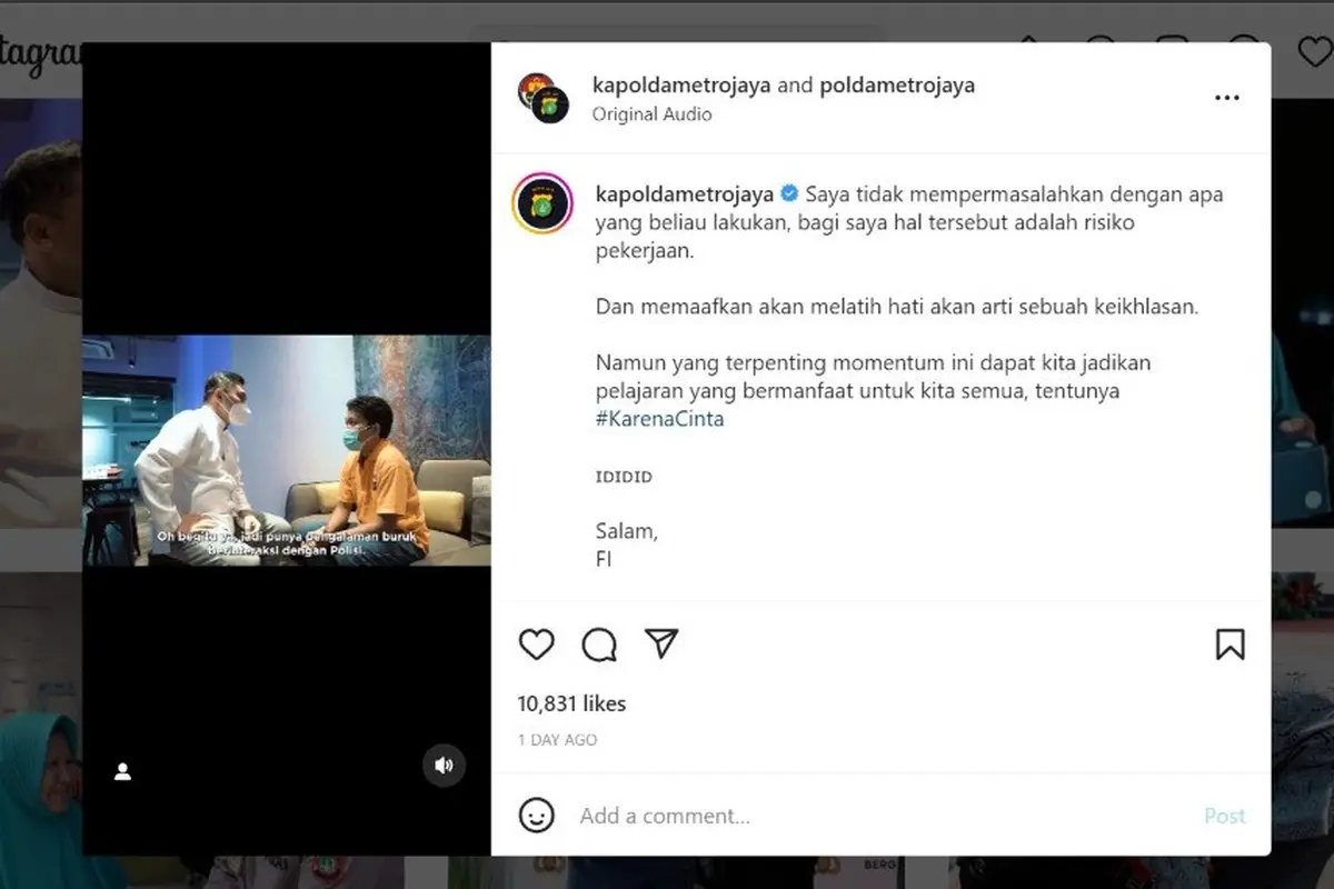 Kasus Penyuntingan Biodata Kapolda Metro Jaya Irjen Fadil Imran di Laman Wikipedia.