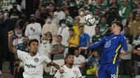 Penyerang Chelsea, Kai Havertz dalam laga final Piala Dunia Antarklub 2021 melawan Palmeiras di Mohammed bin Zayed Stadium, Abu Dhabi, Minggu (13/2/2022). (AP/ Hassan Ammar)