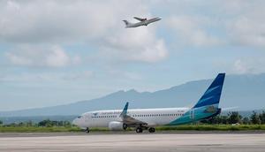 Ilustrasi pesawat Garuda Indonesia. (dok. Biro Komunikasi Publik Kemenpar)