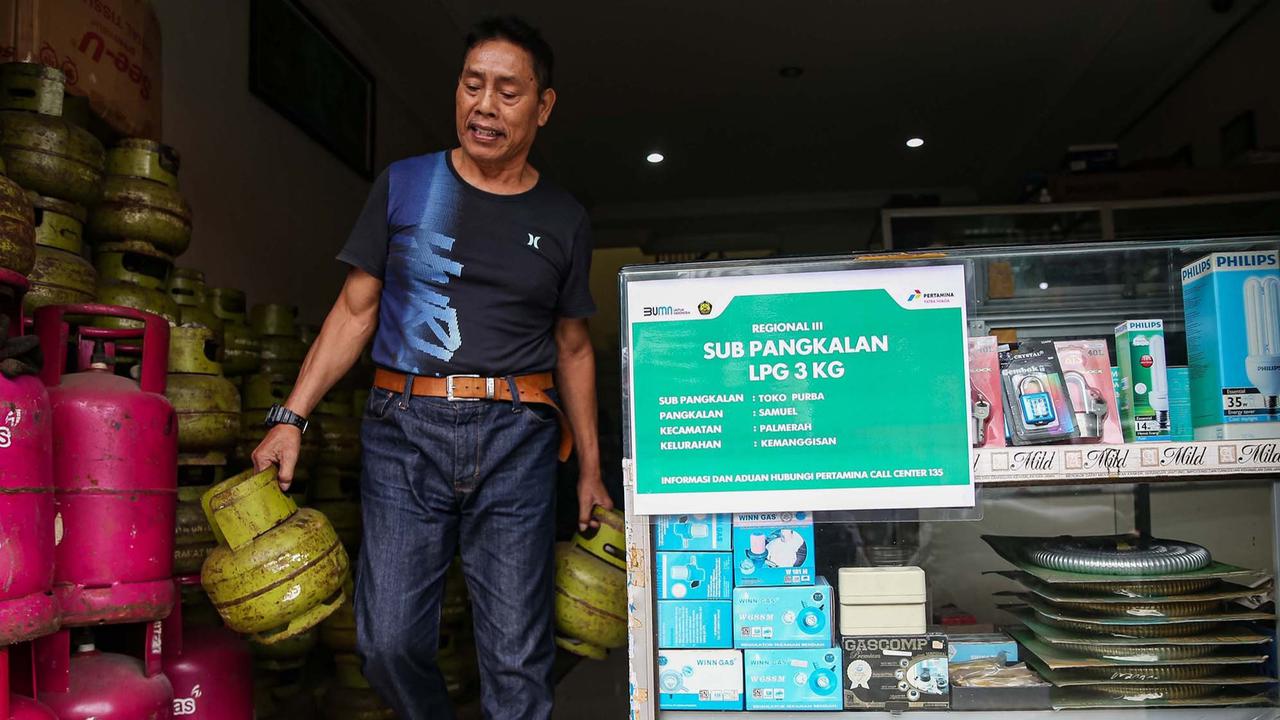 Warung eceran menjadi Sub Pangkalan Gas LPG 3 kg