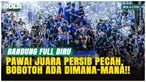 Persib Bandung menggelar pawai juara BRI Super League 2025/2026 di Kota Bandung, Minggu (24/05/2026). Ribuan Bobotoh memadati jalan dari Gedung Sate hingga Gedung Merdeka usai Persib memastikan gelar liga ketiga beruntun bersama Bojan Hodak.