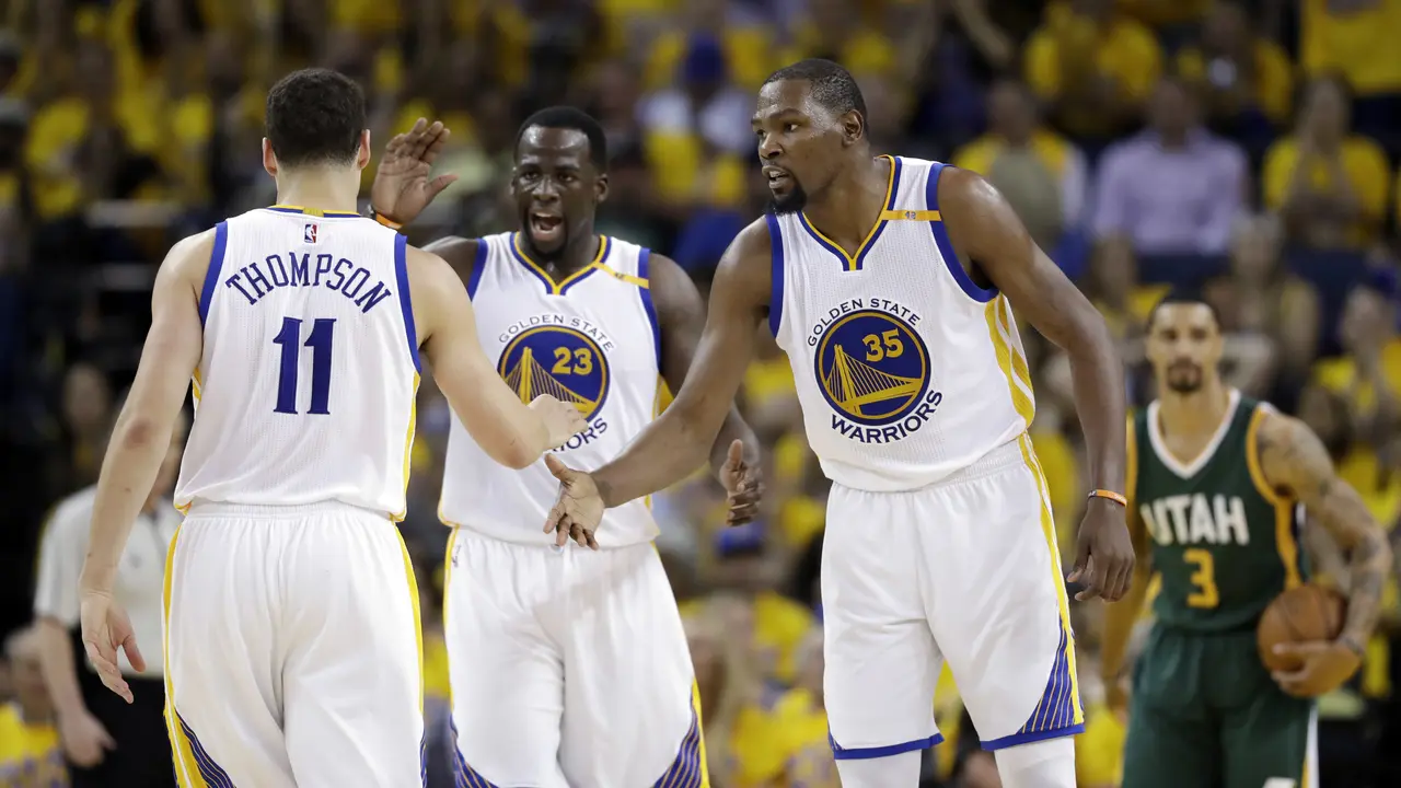Klay Thompson, Draymond Green, Kevin Durant