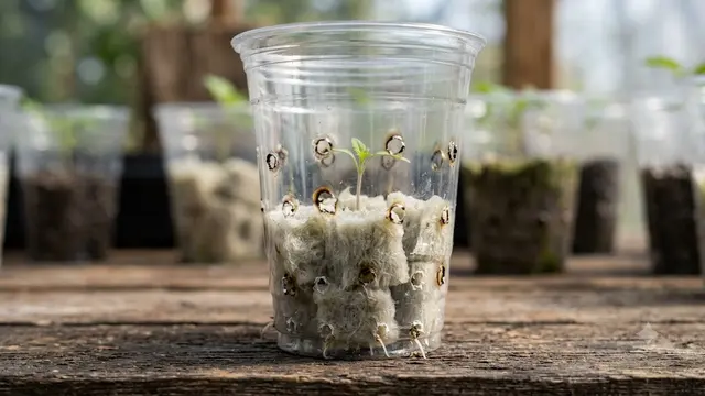 Gunakan Net Pot dari Gelas Plastik Bekas