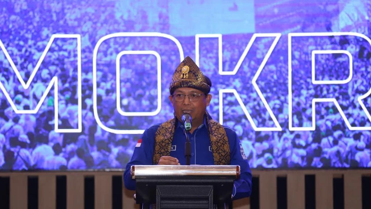 Sekjen Herman Khaeron di Musda V Demokrat Sumsel: Kita Harus Solid dan Kuat Untuk Meraih Kemenanganx