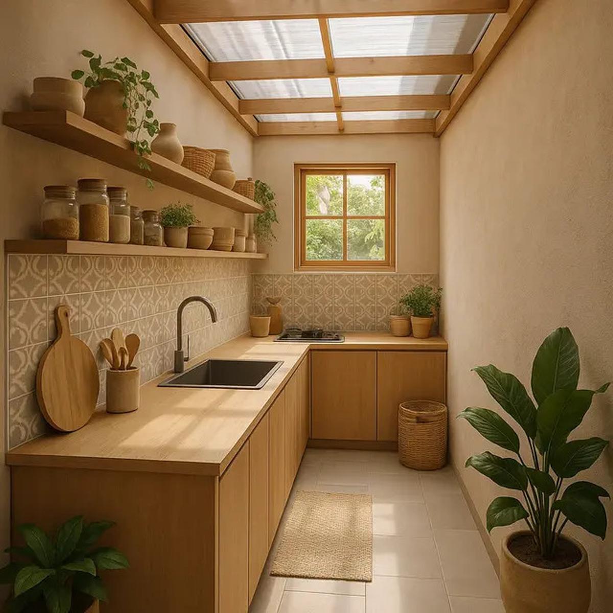 8 Desain Dapur Kecil Memanjang ke Samping, Solusi Ruang Terbatas yang Tetap Estetik di 2025
