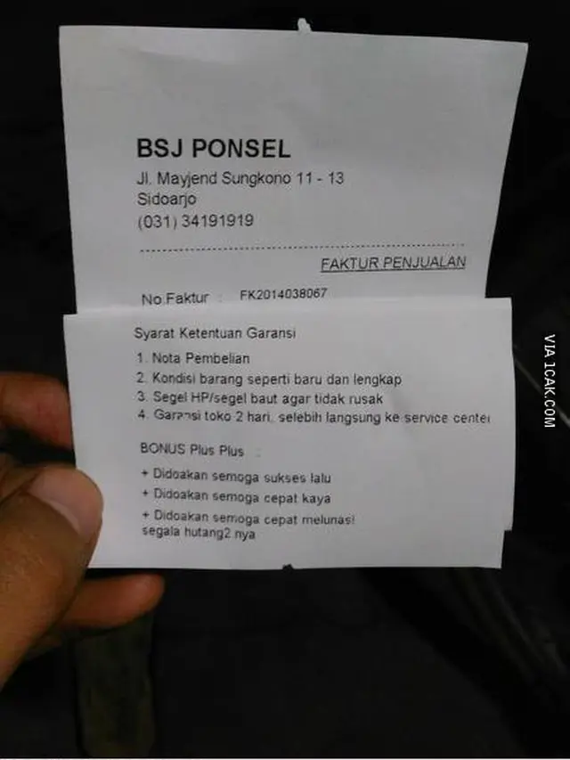 6 Pesan di Struk Belanja Ini Bikin Pembeli Senyum-Senyum