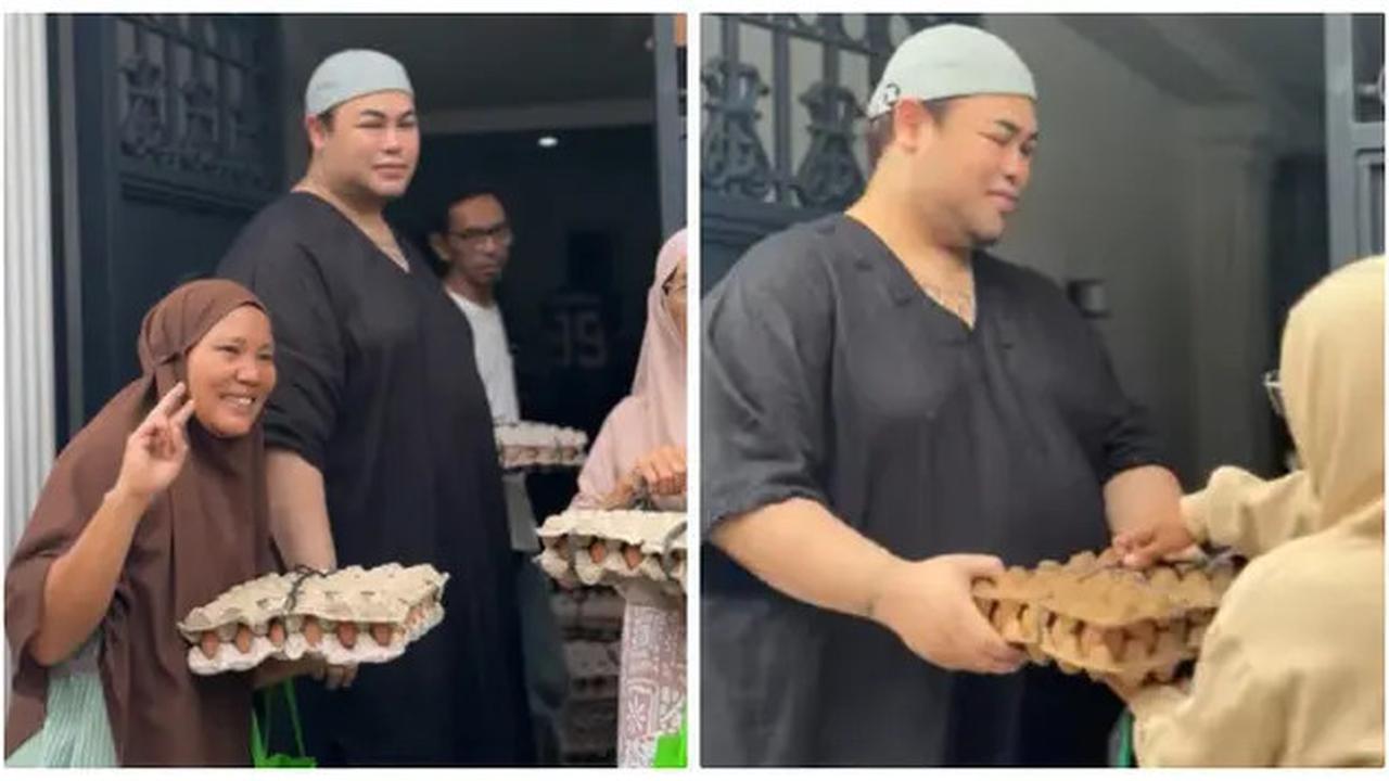 6 Potret Ivan Gunawan Bagi Sembako ke Tetangga, Indahnya Sedekah di Bulan Ramadan