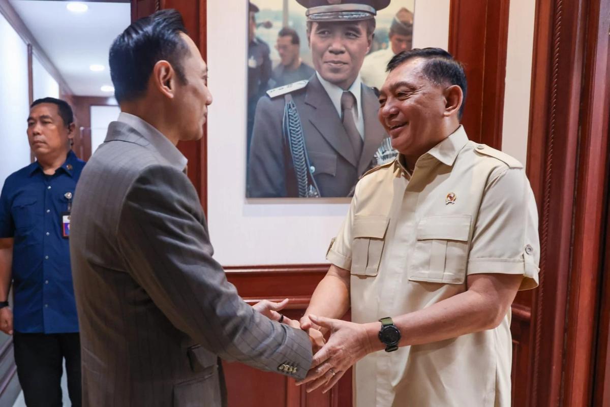FOTO: AHY dan Menhan Perkuat Sinergi Infrastruktur dan Pertahanan