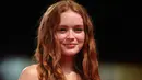 Sadie Sink berpose untuk fotografer setibanya pada pemutaran perdana film 'The Whale' dalam Venice Film Festival edisi ke-79 di Venesia, Italia, 4 September 2022. Melengkapi penampilannya dengan cincin ular berlian, bintang itu muncul dengan percaya diri di karpet merah. (Photo by Vianney Le Caer/Invision/AP)