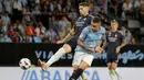 Bermain di kandang lawan, Madrid mendominasi penguasaan bola dan jalannya pertandingan. (AP Photo/Lalo R. Villar)