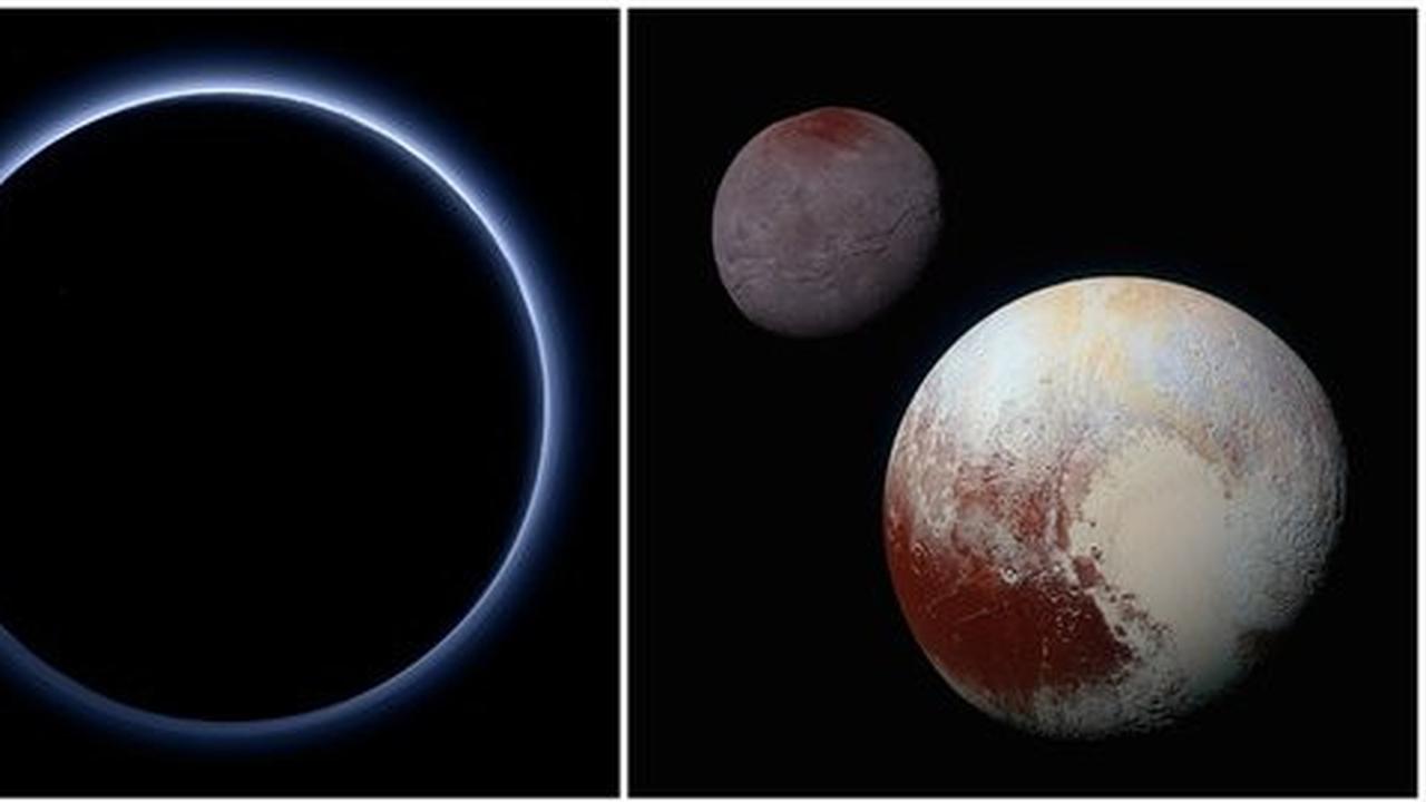 Hanya ada di Pluto, langit biru saat air dan es berwarna merah