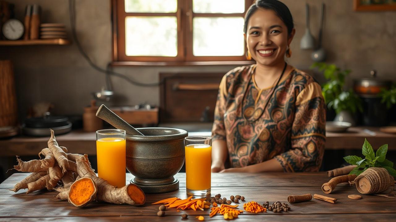 cara membuat jamu kunyit