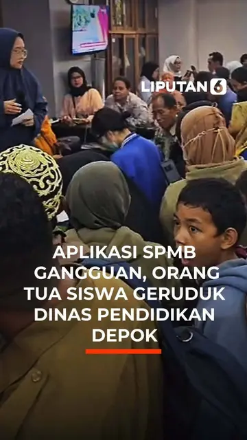 Aplikasi SPMB Gangguan Orang Tua Siswa Geruduk Dinas Pendidikan Depok