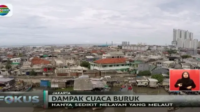 Badai Datang, Nelayan Muara Angke Sulit Melaut