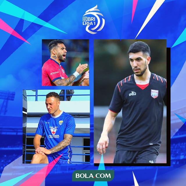 BRI Liga 1 - Mailson Lima (Persib), Julian Velazquez (PSBS), Lucas Salinas (Borneo)