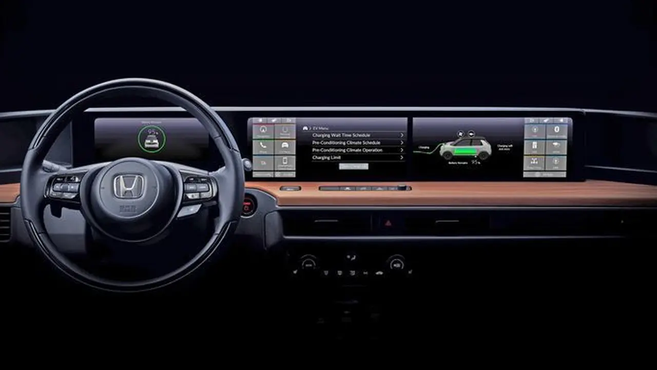Dashboard mobil listrik Honda