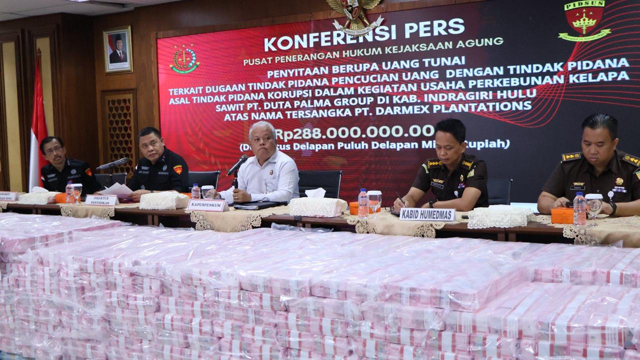 Kejagung Kembali Sita Rp288 Miliar Terkait TPPU Korporasi Kasus Mafia Minyak Goreng