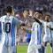 Lionel Messi berhasil menyumbangkan satu gol saat Timnas Argentina membungkam Islandia dengan skor 3-0 pada laga uji coba jelang Piala Dunia 2026 di Jordan-Hare Stadium, Auburn, Alabama, Rabu (10/06/2026) pagi WIB. (Todd Kirkland / GETTY IMAGES NORTH AMERICA / Getty Images via AFP)