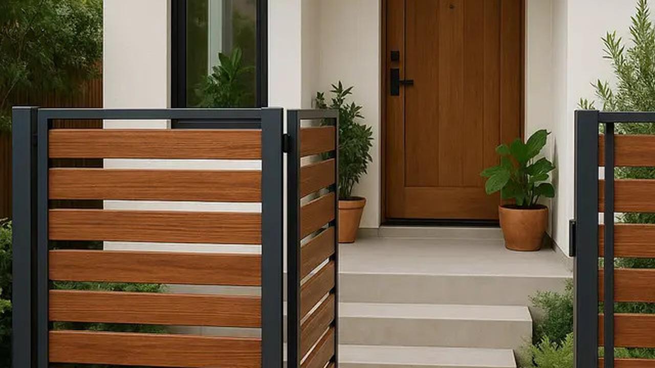 10 Desain Pagar yang Cocok untuk Rumah Minimalis dengan Teras Sempit, Privasi Aman Terjaga