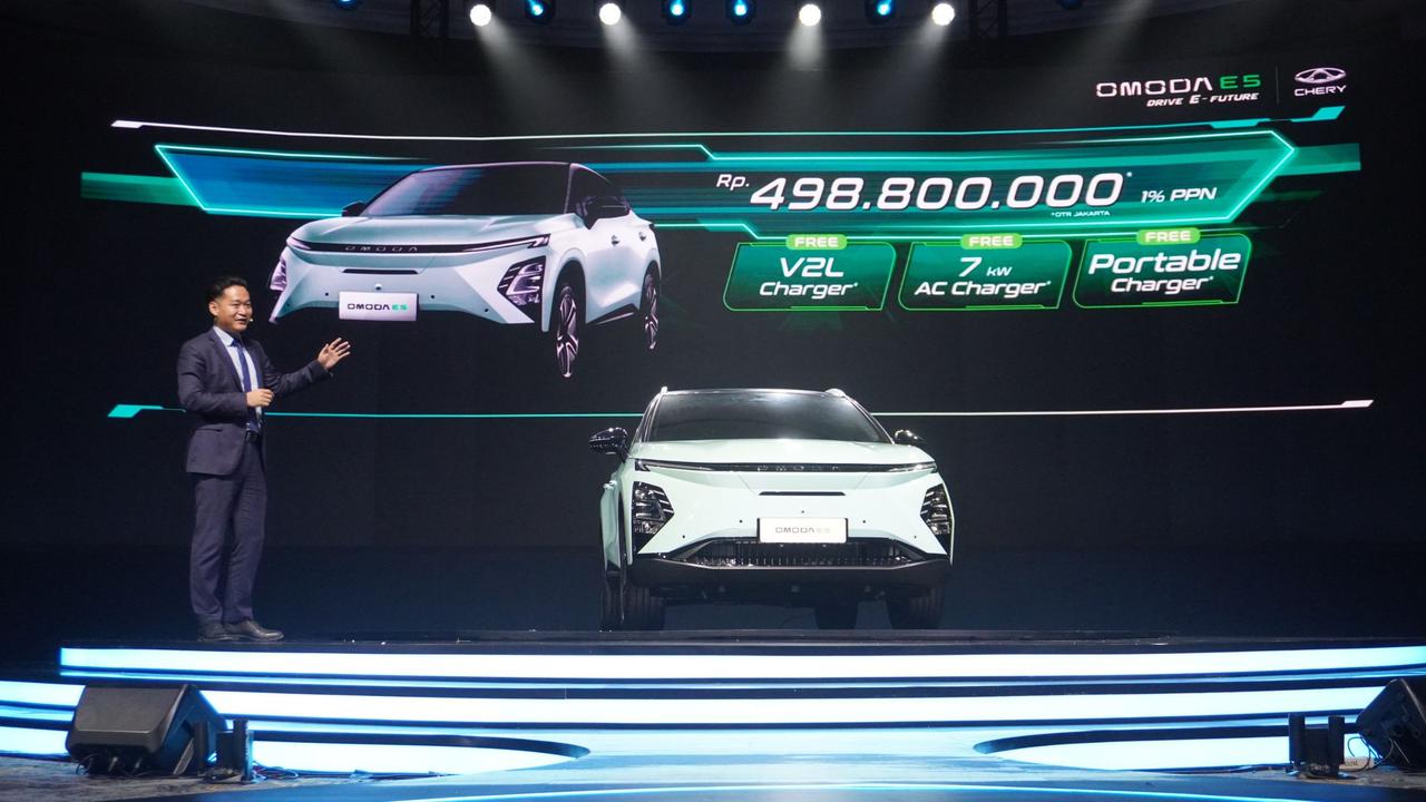 PT Chery Motor Indonesia resmi mengumumkan harga mobil listrik Chery Omoda E5. (ist)