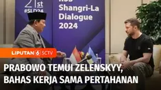 Menteri Pertahanan sekaligus Presiden terpilih periode 2024-2029, Prabowo Subianto bertemu dengan Presiden Ukraina, Volodymyr Zelenskyy. Pertemuan keduanya terjadi di sela-sela Forum Pertahanan Dunia di Singapura.
