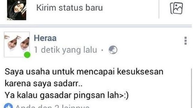 status bocah sok bijak (foto: facebook)