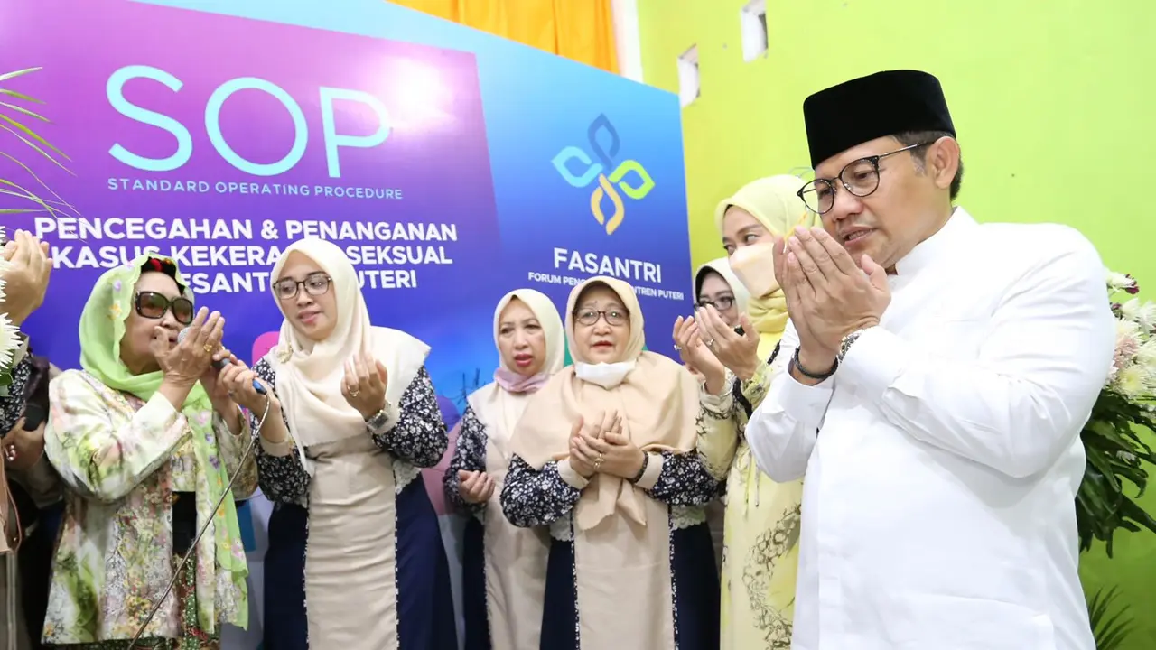 Bu Nyai yang bergabung dalam Forum Pengasuh Pondok Pesantren Putri  mendeklarasikan agar  Muhaimin Iskandar maju  capres 2024. (Istimewa)