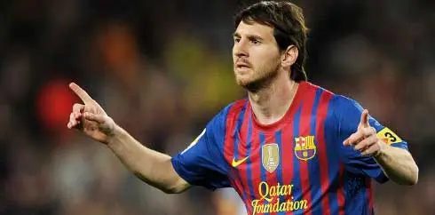 Lionel Messi pada 2011/2012. (AFP/Lluis Gene)