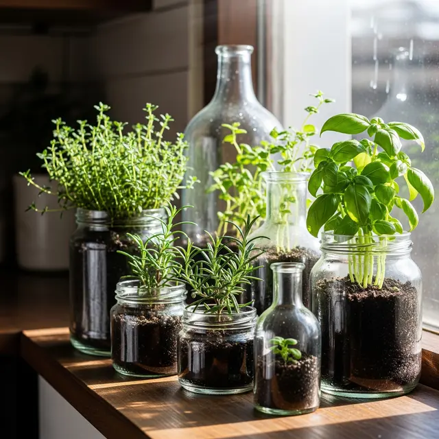 Inspirasi Kebun Herbal Minimalis (AI)