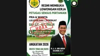 Cek Fakta: Hoaks Lowongan Kerja Petugas Sensus Pertanian 2026 dari Kementan