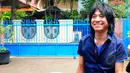 Gitaris Slank, Abdee tiba di markas Slank, Gang Potlot, Jakarta, Minggu (22/3). Slank mengklarifikasi bahwa Abdee Negara sedang cuti karena sakit gagal ginjal yang diderita Abdee. (Liputan6.com/Yoppy Renato)