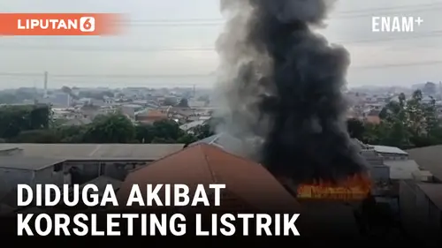 VIDEO: Kebakaran Terjadi di Pemukiman Padat Hunian di Klender Jakarta Timur