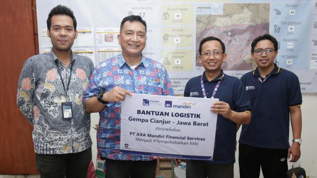 Peduli Korban Gempa Cianjur, AXA Mandiri Salurkan Bantuan Logistik dari Seluruh Karyawan