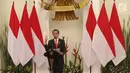 Presiden Joko Widodo memberikan sambutan saat membuka rapat kerja Kepala Perwakilan Republik Indonesia dengan Kementerian Luar Negeri di Gedung Pancasila, Jakarta, Senin (12/2). Rapat dihadiri 134 perwakilan RI di luar negeri. (Liputan6.com/Angga Yuniar)