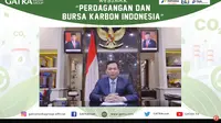 Deputi III Bidang Pengembangan Usaha dan BUMN Riset dan Inovasi Kemenko Perekomian Elen Setiadi, dalam webinar Perdagangan dan Bursa Karbon Indonesia, Selasa (23/7/2024). (Tira/Liputan6.com)