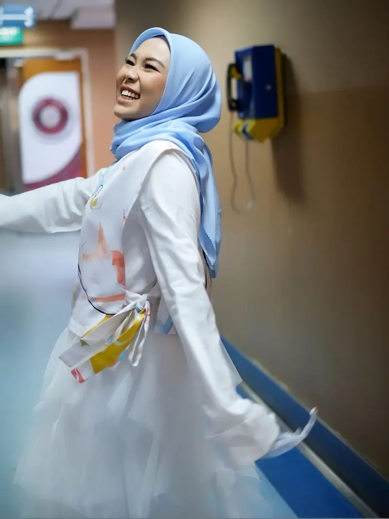 Potret Selfi LIDA pakai hijab