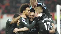 Manchester City menjelma jadi klub kuat dengan Sheikh Mnasour (AP Photo/Rui Vieira)