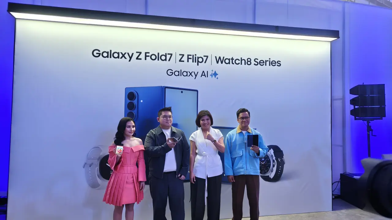 Peluncuran Samsung Galaxy Z Fold7, Z Flip7, dan Watch 8 Series di PIK 2. Matahari Kartika Purusakara/Liputan6.com