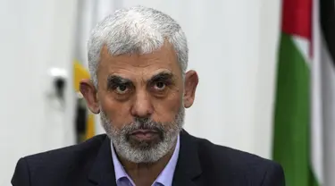 Hamas menunjuk Yahya Sinwar sebagai pemimpin politiknya yang baru pada Selasa (6/8/2024). (AP Photo/Adel Hana, File)