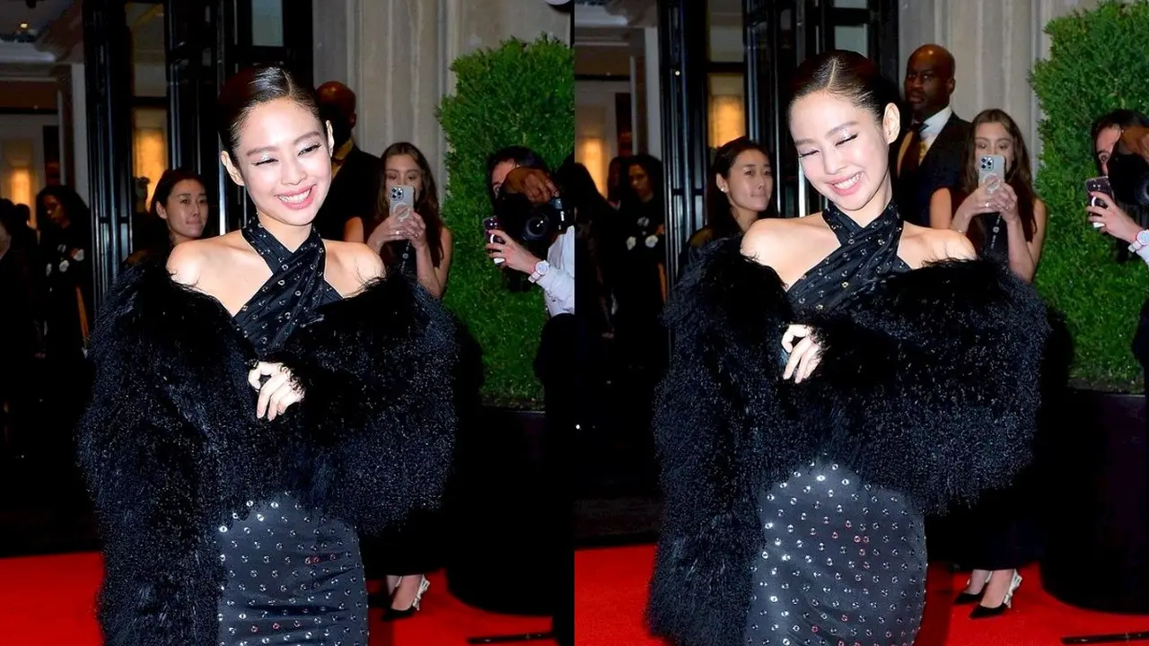 Tampilan Kontras Jennie BLACKPINK Hadiri After-Party Met Gala 2024, Bergaya bak Madam Eropa dengan Gaun Punchy Hitam